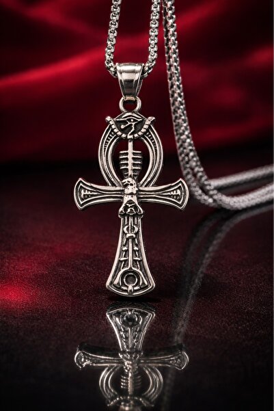 voyageaccessory Antik Mısır Ölümsüzlük Sembolü – Gotik Mistik Çelik Tasarım H...