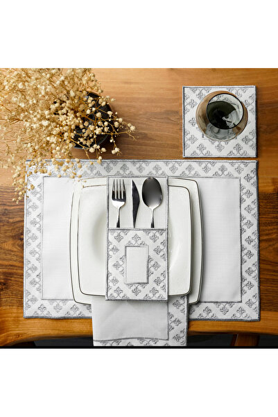 Diva Home Duck Fabric Water Repellent American 6-Person 24-Piece Set