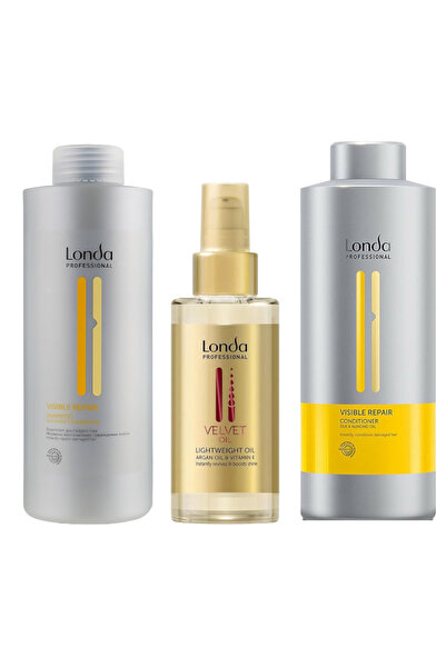 Londa Professional Set Promo Visible Repair, Sampon 1000 ml, Balsam 1000 ml, ...