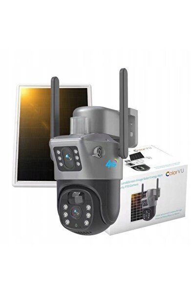 Other Solar outdoor rotary camera GSM 4G LTE SIM 2 LENSES VISION 8MP 4K