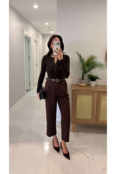 BİRCANÇİL Bc Montana Bitter Brown Premium Straight Cut Pants