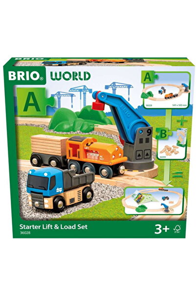 RAVENSBURGER Set de început mondial Tren de marfă cu macara A