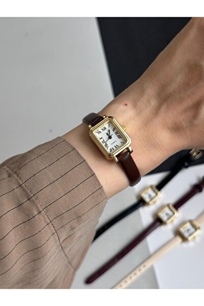 MERW Davy Model Bitter Brown Color Leather Cord Vintage Series Women's Wristw...