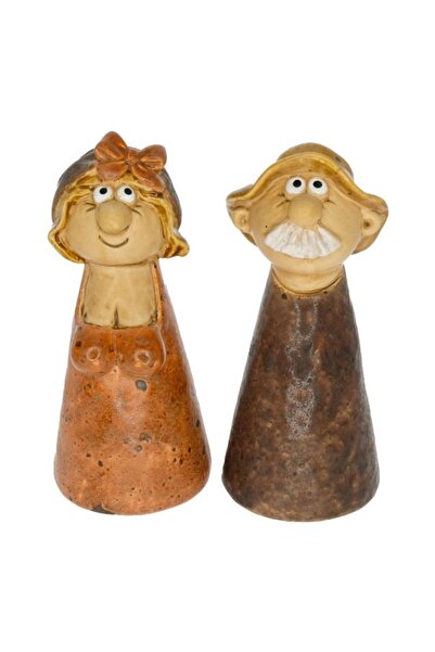 DecoDepot Figurina ceramica fermier, maro, 9,2x9,1x20,1 cm