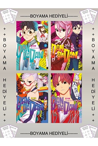 Gerekli Şeyler Boyamalı- Dandadan 2. 3. 4. 5. Cilt Manga Çizgi Roman