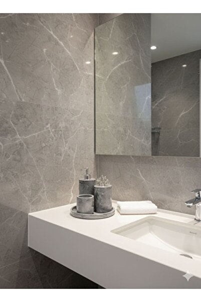 BeeCandleHome Mermer Desenli Banyo Seti