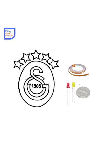 Fapatech Mini Proje Galatasaray Takım Futbol Boyama Kağıt Devre Kiti - Stem, ...