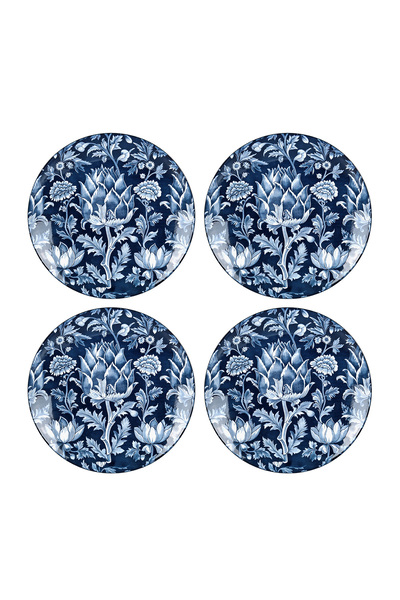 Lucky Art Lunara 4-Piece Ceramic Plate Set 27cm