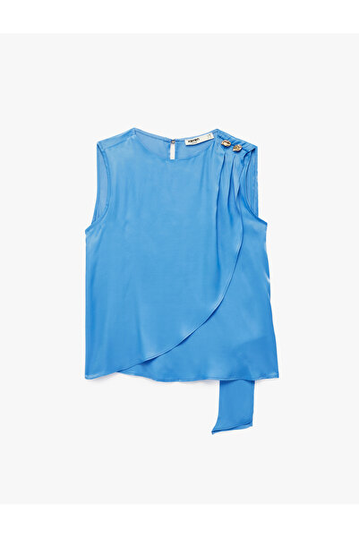 Koton Блузка з металевими аксесуарами, без рукавів, з віскози