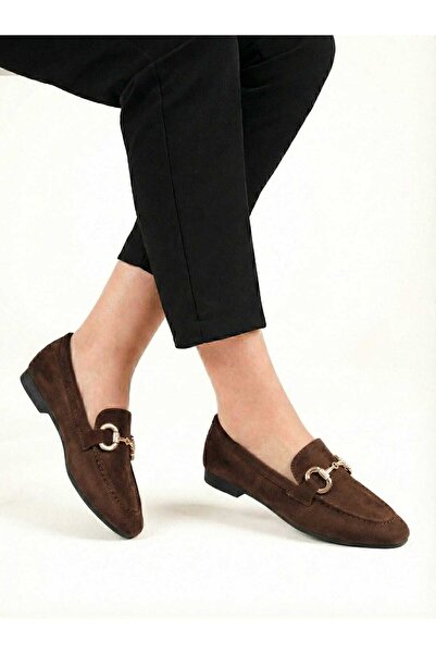 Weynes Women's Brown Thin Buckle Daily Orthopedic Ballerinas Wsb3128