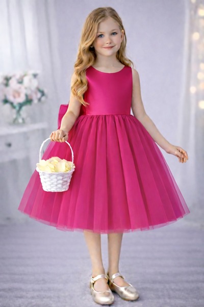 SUNEH Κοριτσίστικο Φούξια Φόρεμα Τούτου, Φόρεμα Γενεθλίων για την Αποφοίτηση