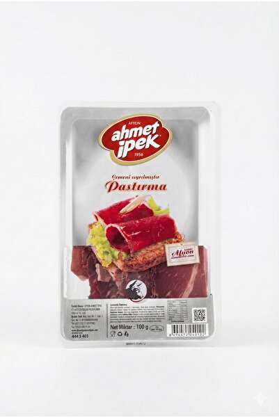 Ahmet İpek Sucukları Ahmet İpek Dilimli Seçme Pastırma 100 Gr
