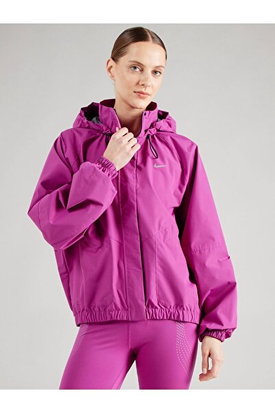 Nike Storm-Fit Swift Running Full-Zip Hoodie Oversize Bol Kalıp Fuşya Pembe K...