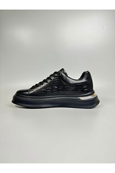 Daytex Hakiki Deri Kroko Baskılı Eva Taban Premium Erkek Sneaker