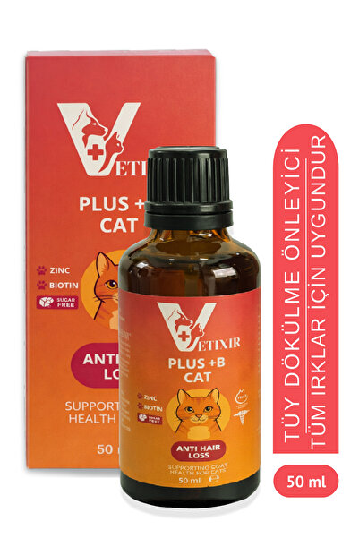 VETIXIR Plus B Kedi İçin Tüy Dökülme Engelleyici Deri Sağlığı Damlası Tüy Dök...