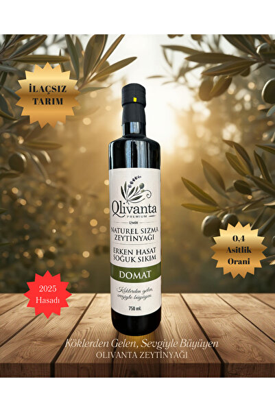 Olivanta 750 ml Domat Erken Hasat Soğuk Sıkım Natürel Sızma Zeytinyağı