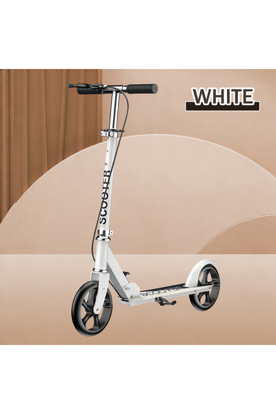 Vitakit Height Adjustable Scooter, Dual Brake Anti-Slip Foldable Two-Wheel Sc...