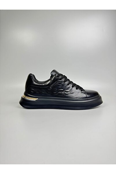 Daytex Hakiki Deri Kroko Baskılı Eva Taban Premium Erkek Sneaker