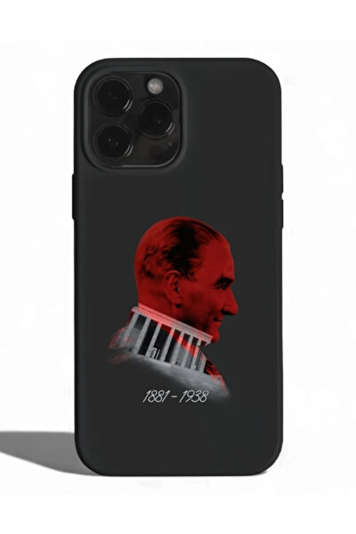 Iphone 15 İle Uyumlu Atatürk Baskılı Telefon Kılıfı