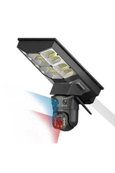 BASE Lampă stradală solară cu cameră de supraveghere SIM 4G Microfon + difuzo...