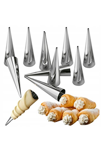 Other XXL Stainless Steel Cream Horn Molds, Set of 10