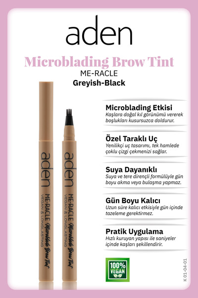 Aden ME-RACLE Microblading Brow Tint Kaş Kalemi