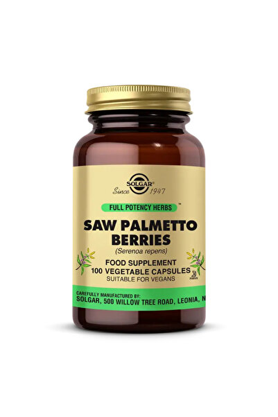 Solgar Saw Palmetto Berries (Dwarf Palm Fruit) 100 Capsules