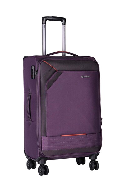 eminent Expandable Luggage Trolley Bag Soft Suitcase for Unisex Travel