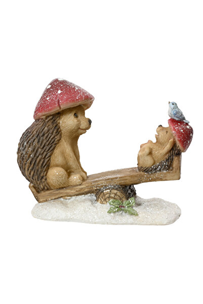 DecoDepot Beekeeper figure on swing, 7x15x11 cm