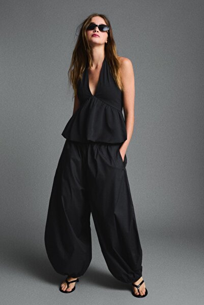 Bershka Poplin bloomer pantolon