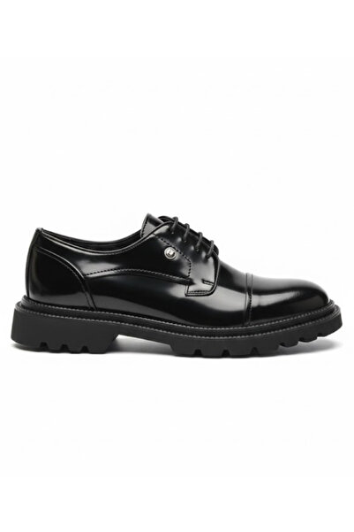 Pierre Cardin حذاء كلاسيكي أسود برباط للرجال