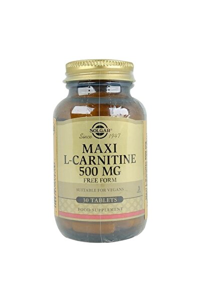 Solgar Maxi L-carnitine 500 Mg 30 Tablets (FIRM MADE A CHANGE IN THE PRODUCT ...