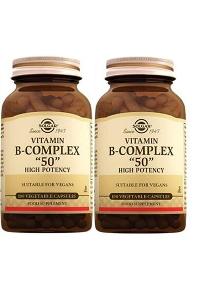 Solgar Vitamin B Complex 50 Mg 100 Capsules 2 Pieces