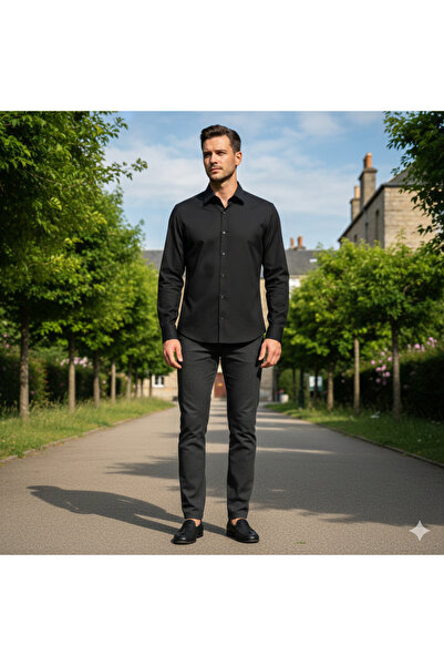 Fine Touch 100% Cotton Men's Shirt – Stylish, Comfortable, and Breathable Fabric