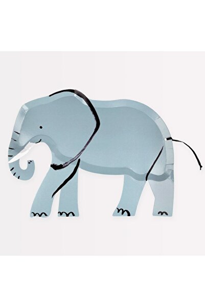 Meri Meri Elephant Shaped Plates, - Set of 8