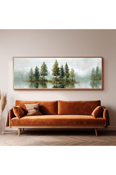 Panoramic Living Room Living Room Table with Wooden Frame UZ0261