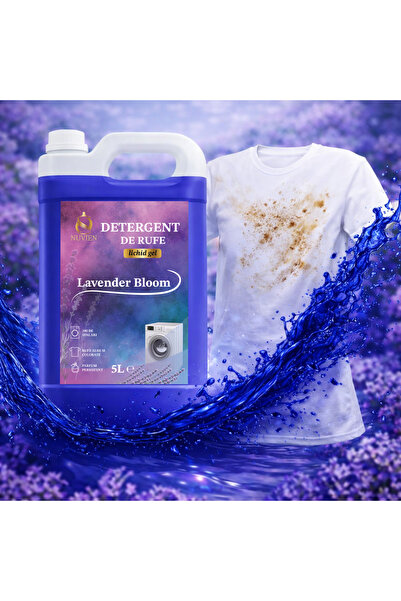 Nuvien Detergent lichid de rufe Lavender Bloom 5L cu bicarbonat