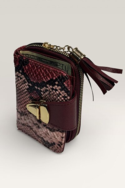 WİPPY Kadın Mini Cüzdan – Fermuarlı, Kartlık Bölmeli, Püsküllü Şık Tasarım El...