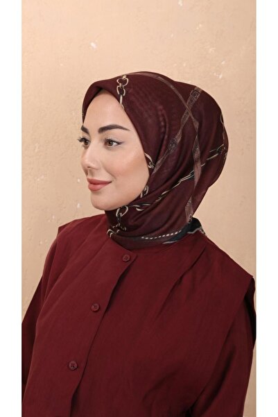 locella Soft Pamuk Eşarp Bordo