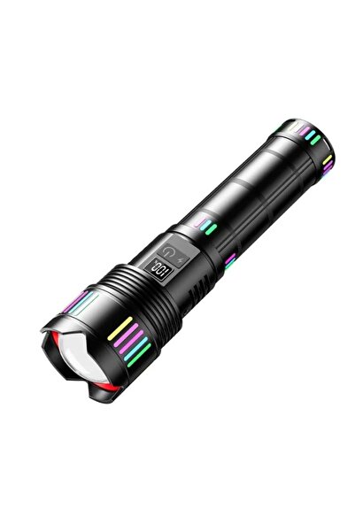 Mihai Lanternă profesională portabilă CB 802 cu indicator de baterie și încăr...