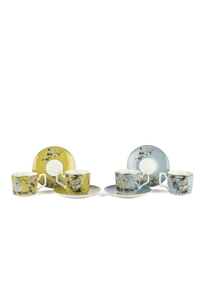 Mikasa Moor Full Bloom 4-Piece Coffee Cup Set 90Cc