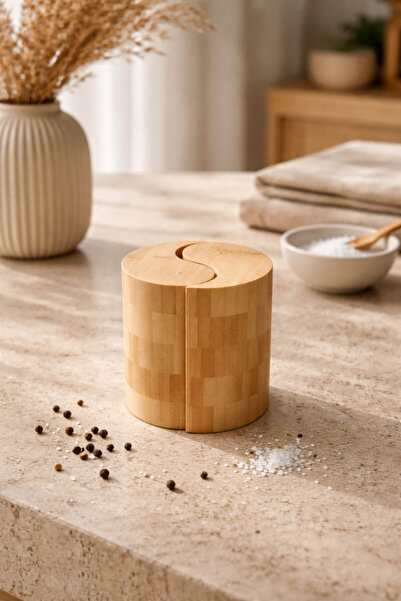 Anadolu Saray Sonsuzluk Tasarım Doğal Bambu Tuzluk & Karabiberlik Seti – Yin ...