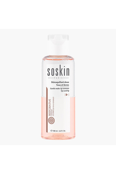 SOSKIN مزيل مكياج العيون والشفاه اللطيف من آر+ - 100 مل