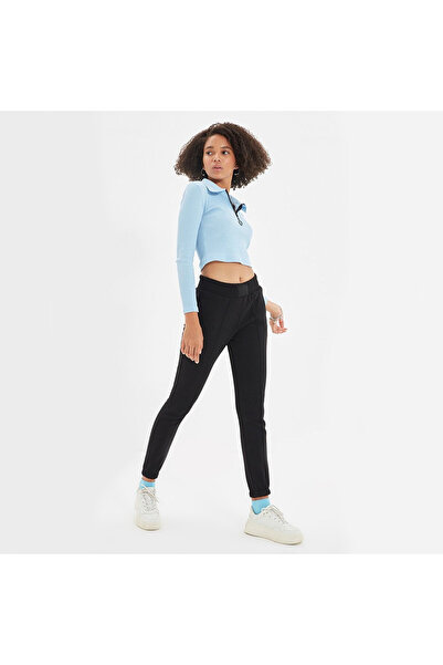 Trendyol Generic Trendyol, High-waisted sports pants, Black, S