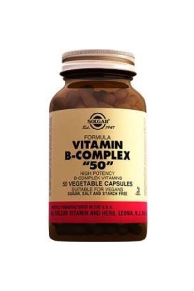 Solgar Vitamin B-Complex 50 100 Tablets