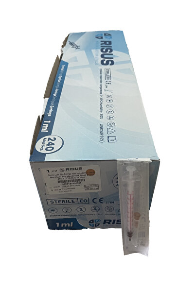 Risus 1 ml 3p 26G 0.45 x 13 mm Kahverengi Enjektör Uç 240 Adet