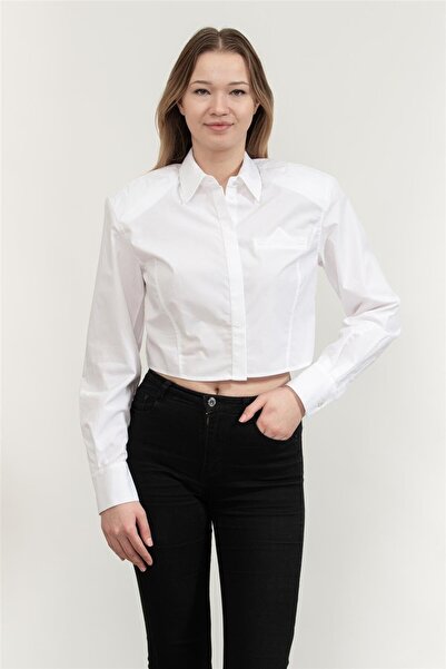 Karl Lagerfeld Fashion Poplin Shirt Kadın Gömlek