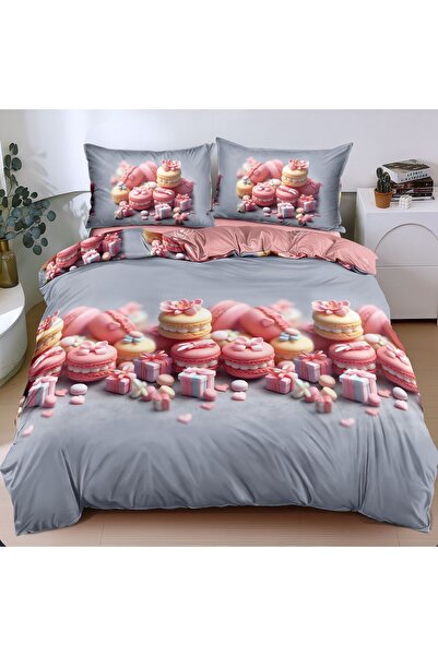 Casa de Vis Double bed linen set, satin cotton, 220 x 230 cm, 4 pieces, A50-713,