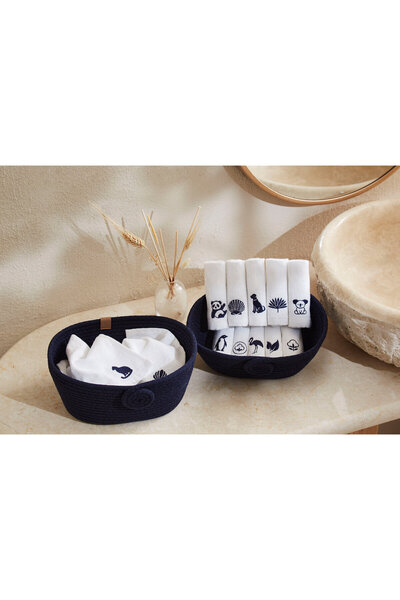 Özdilek Wipure Set de 12 șervețele brodate, lavabile, 20x20 cm