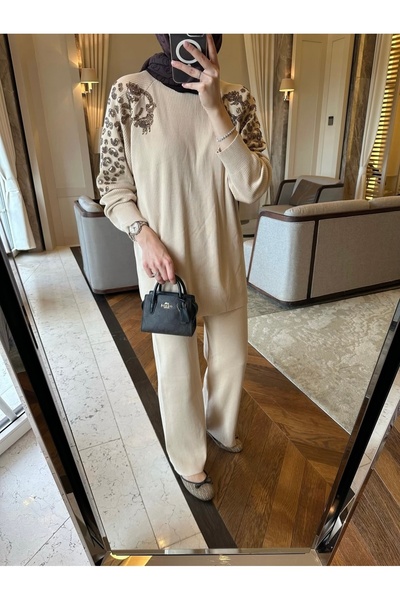 MODA S&S BZLİNE Stone-Embellished Knitwear Design Set